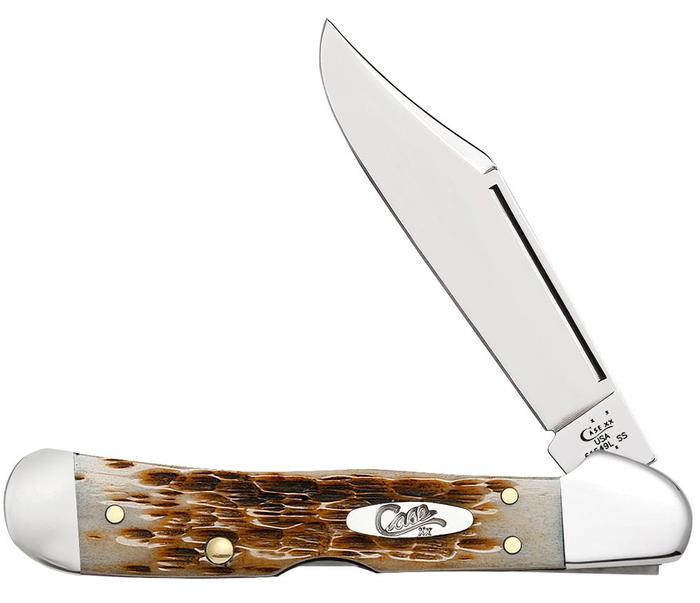 Case Amber Bone Peach Seed Jig Mini CopperLock® - East Flat Rock