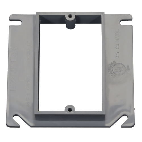 Electrical Bx Riser CANTEX 1-Gang 1/2 in. Rise EZ BOX Electrical Box Cover Riser - East ...