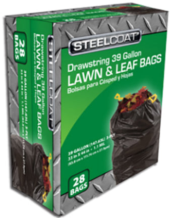 LAWN LEAF DRAWSTRING 39 GAL 28 BX