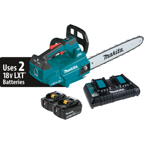 Makita XCU09PT 36V (18V X2) LXT® Brushless 16 Top Handle Chain Saw Kit (5.0Ah)