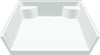 Lyons 54x42 Mobile Home fiberglass Replacement Shower Pan (White)