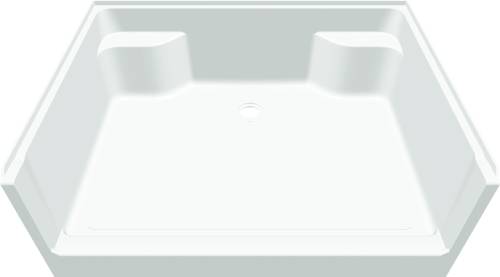 Lyons 54x42 Mobile Home fiberglass Replacement Shower Pan (White)