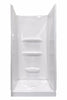 Lyons  32x32x69 Elite White Fiberglass 3 Piece Shower Surround