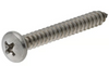 Hillman 18-8 Stainless Steel Pan Head Phillips Sheet Metal Screw #8 x 2