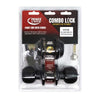Premier Lock Matte Black Entry Door Ball Knob and Deadbolt Combo Lock Set
