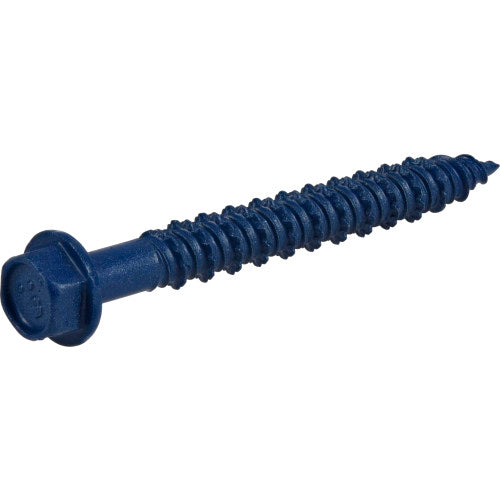 Hillman Blue Hex Washer-Head Concrete Screw Anchor (1/4 x 2-1/4) - 100 pc