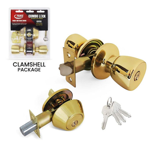 Premier Lock Combo Lockset Tulip Knob