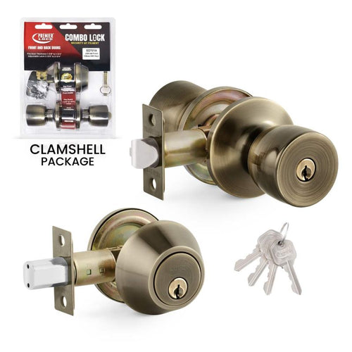 Premier Lock Combo Lockset Tulip Knob