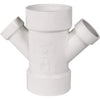 Charlotte Pipe 3 In. x 1-1/2 In. Schedule 40 DWV PVC Reducing Double Wye
